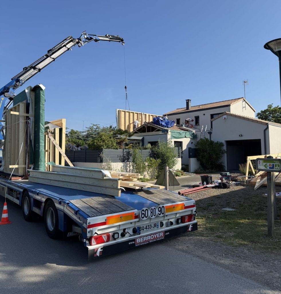 surélévation maison en MOB