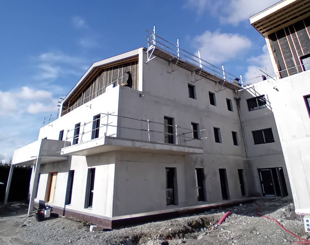 Kercus projet mixte béton bois